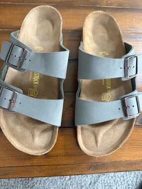 Birkenstock Kids Double Strap Sandals in Gray